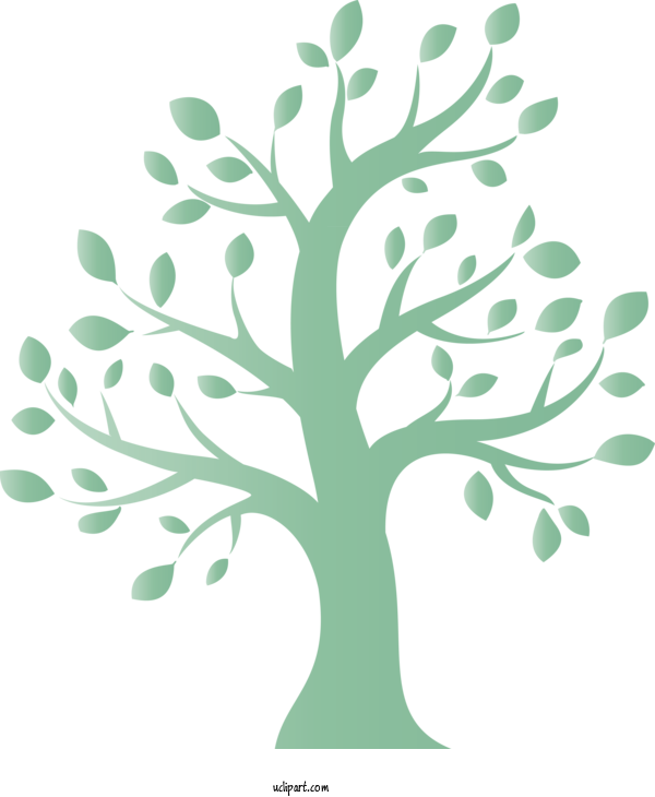 Free Nature Green Tree Branch For Tree Clipart Transparent Background