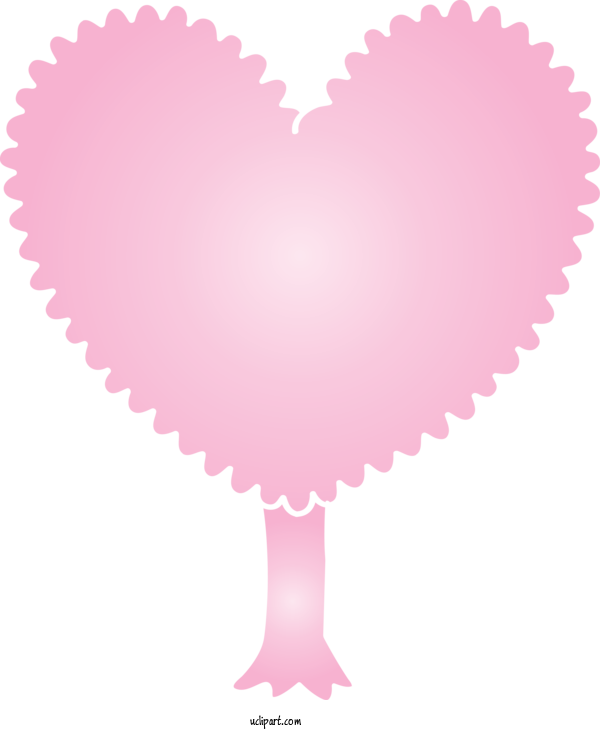 Free Nature Heart Pink Heart For Tree Clipart Transparent Background