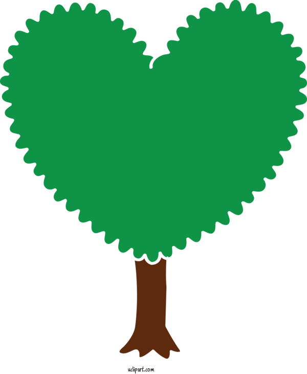 Free Nature Leaf Heart Tree For Tree Clipart Transparent Background