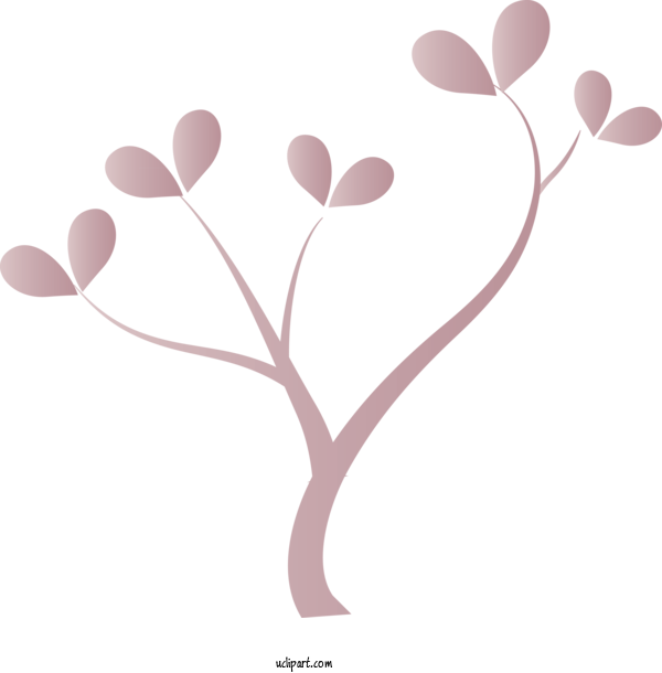 Free Nature Branch Leaf Heart For Tree Clipart Transparent Background