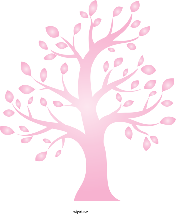 Free Nature Tree Pink Branch For Tree Clipart Transparent Background