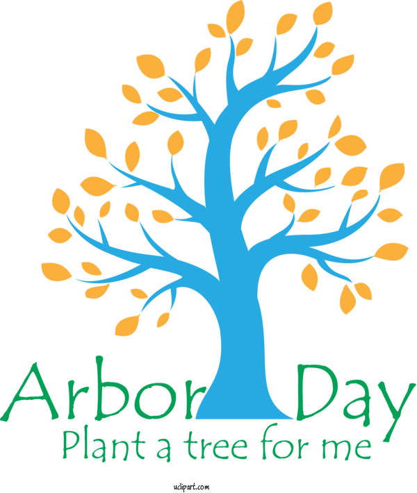 Free Holidays Tree Line Branch For Arbor Day Clipart Transparent Background