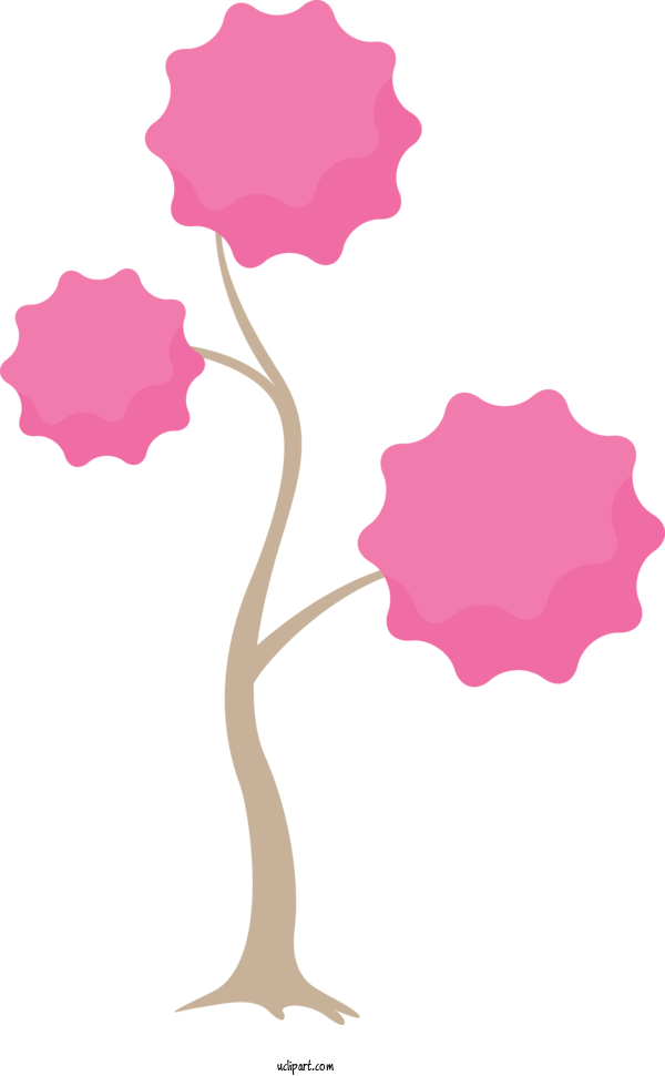 Free Nature Pink Tree Plant For Tree Clipart Transparent Background