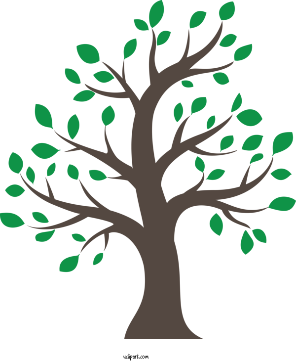 Free Nature Tree Branch Green For Tree Clipart Transparent Background