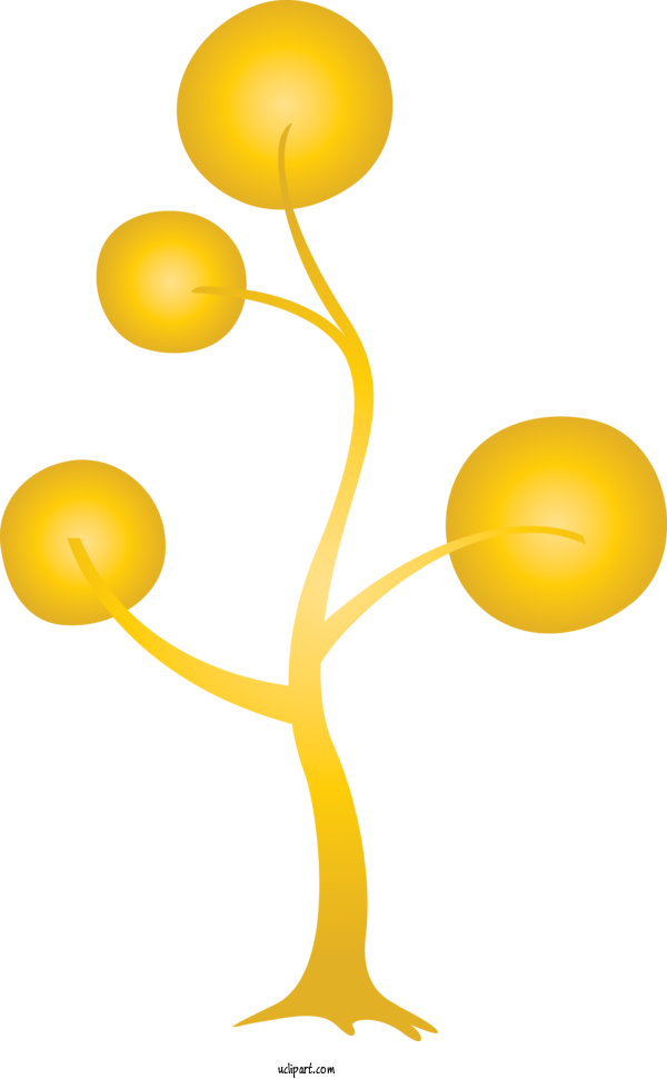 Free Nature Yellow Smile Balloon For Tree Clipart Transparent Background