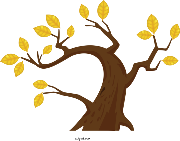 Free Nature Branch Yellow Tree For Tree Clipart Transparent Background