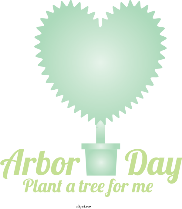Free Holidays Logo Heart For Arbor Day Clipart Transparent Background