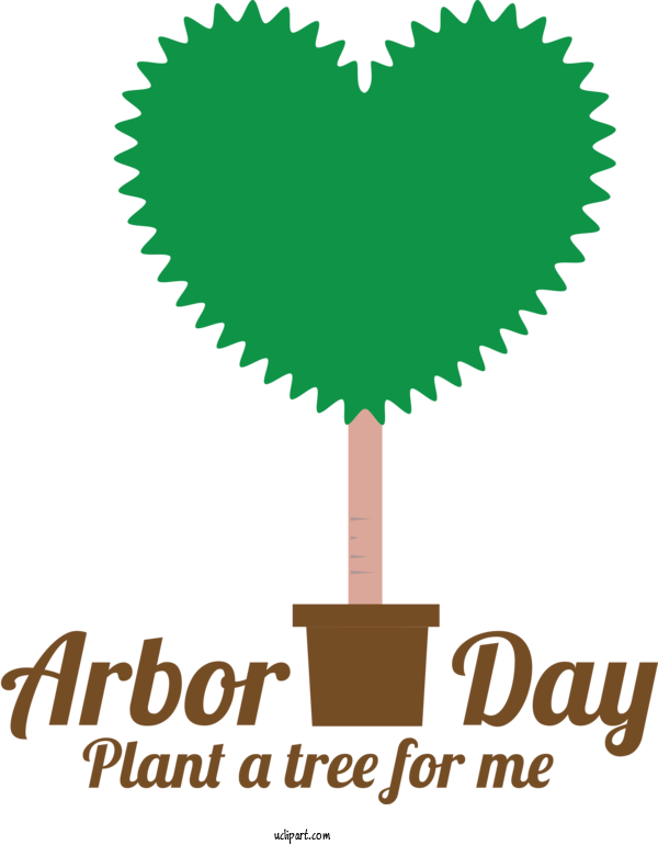 Free Holidays Green Arbor Day Tree For Arbor Day Clipart Transparent Background