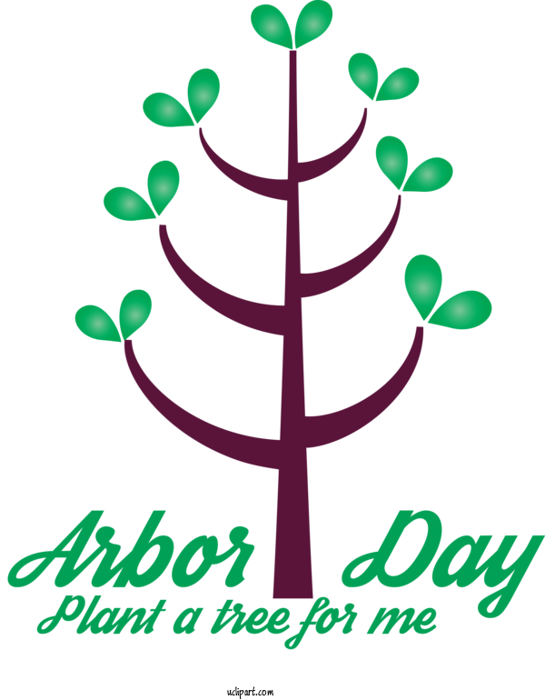Free Holidays Plant Logo Symbol For Arbor Day Clipart Transparent Background