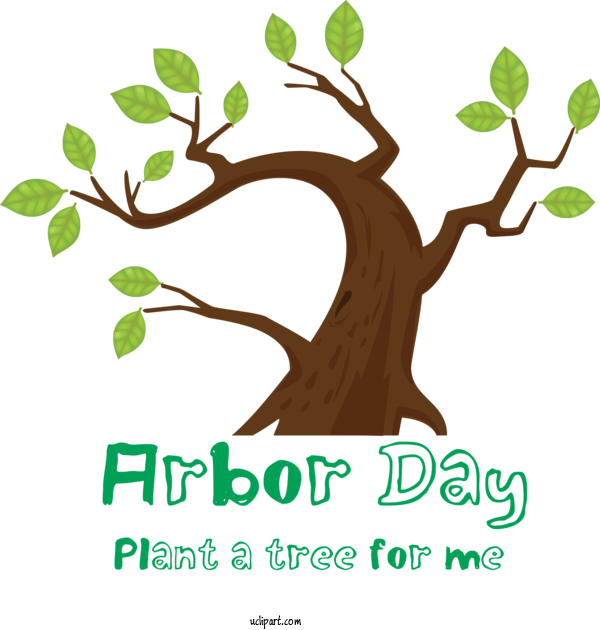 Free Holidays Tree Branch Leaf For Arbor Day Clipart Transparent Background