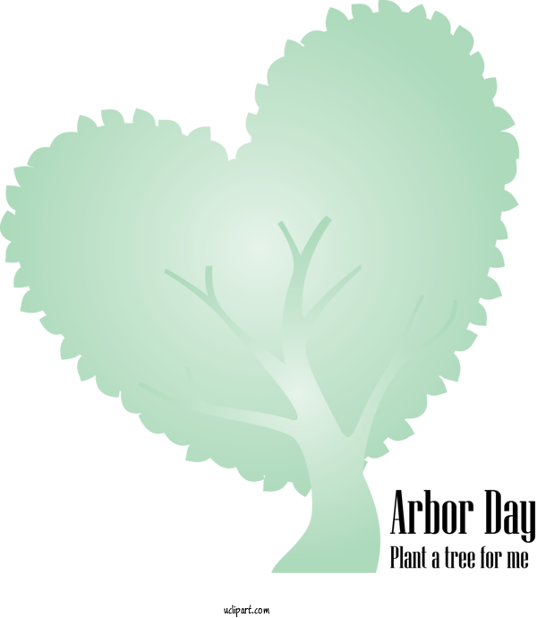 Free Holidays Leaf Green Heart For Arbor Day Clipart Transparent Background