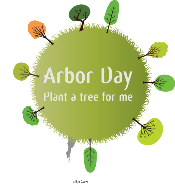 Free Holidays Green Leaf Grass For Arbor Day Clipart Transparent Background