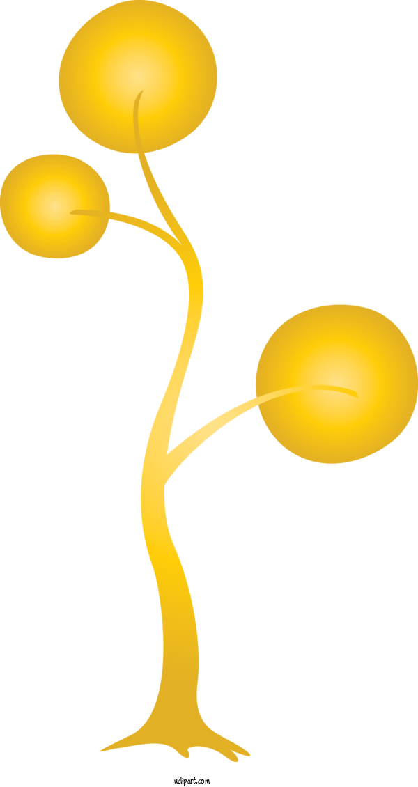 Free Nature Yellow Balloon Material Property For Tree Clipart Transparent Background