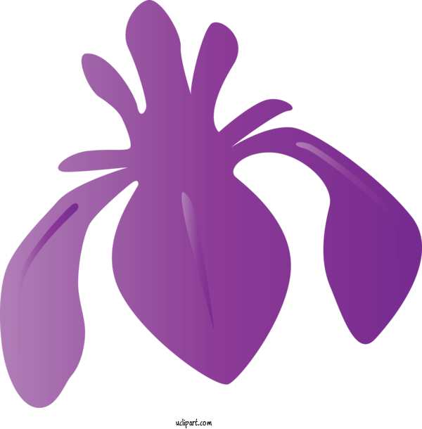 Free Flowers Violet Purple Plant For IRIS Clipart Transparent Background