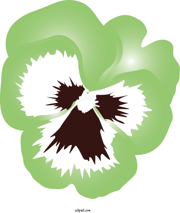 Free Flowers Green Leaf Plant For Pansy Clipart Transparent Background