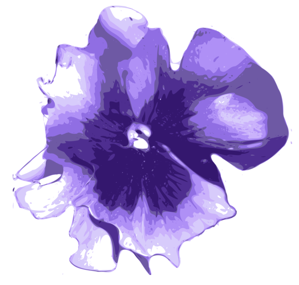 Free Pansy Flower Violet Flora Clipart Clipart Transparent Background