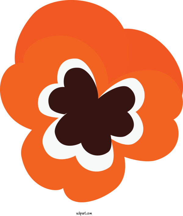 Free Flowers Orange Symbol Logo For Pansy Clipart Transparent Background
