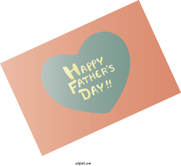 Free Holidays Text Font Heart For Fathers Day Clipart Transparent Background