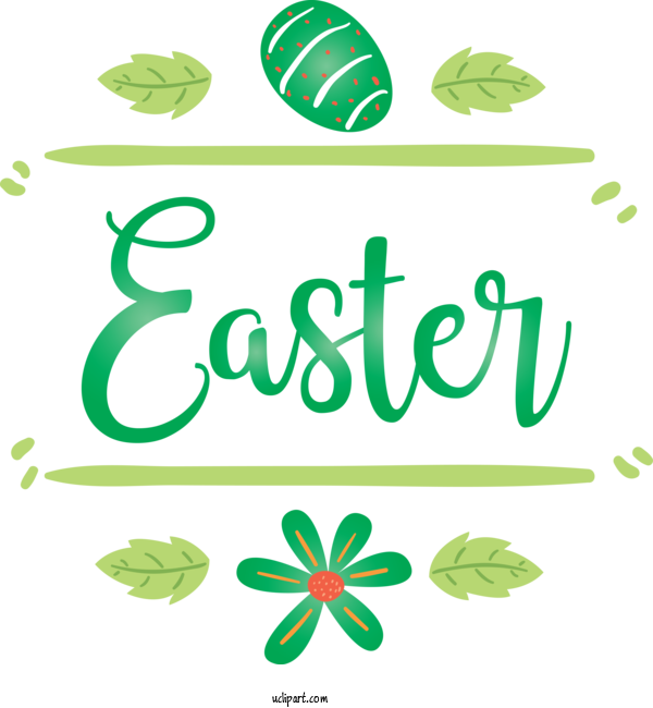 Free Holidays Green Leaf Plant For Easter Clipart Transparent Background