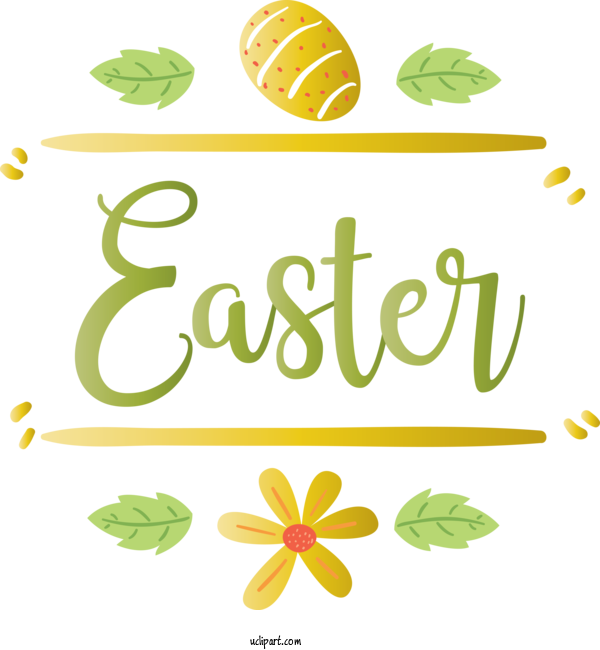 Free Holidays Leaf Green Yellow For Easter Clipart Transparent Background