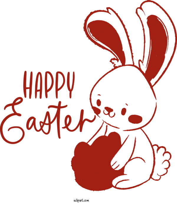 Free Holidays Text Cartoon Nose For Easter Clipart Transparent Background