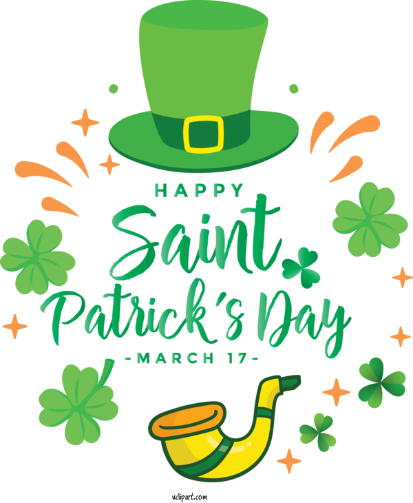 Free Holidays Green Saint Patrick's Day Leaf For Saint Patricks Day Clipart Transparent Background