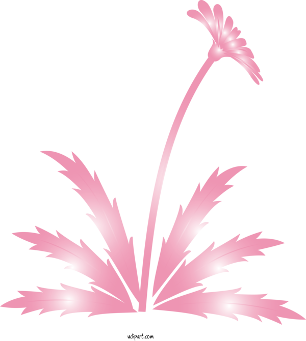 Free Flowers Leaf Pink Plant For Dandelion Clipart Transparent Background