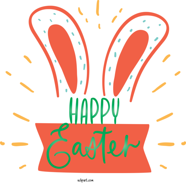 Free Holidays Text Font Line For Easter Clipart Transparent Background