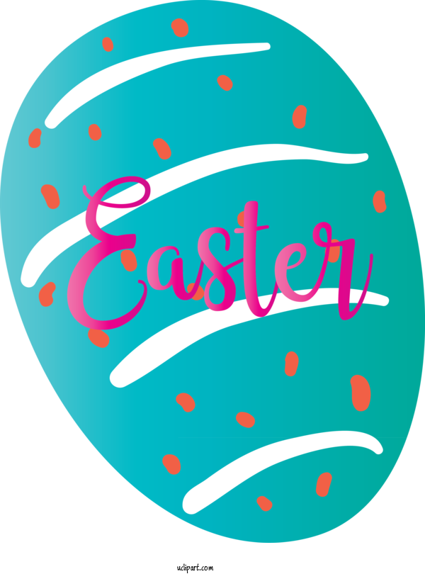 Free Holidays Turquoise Circle Oval For Easter Clipart Transparent Background