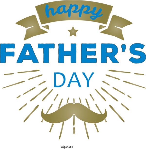 Free Holidays Logo Text Font For Fathers Day Clipart Transparent Background