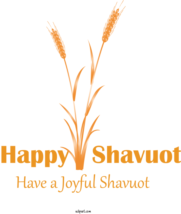 Free Holidays Logo Text Grass Family For Shavuot Clipart Transparent Background