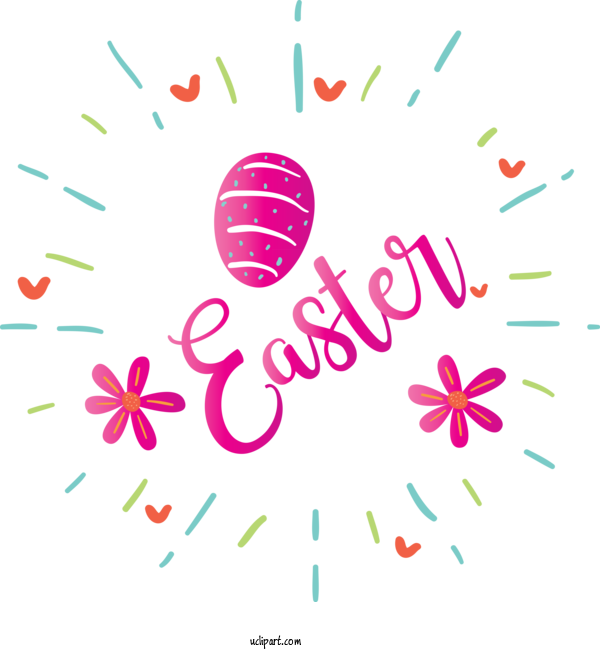 Free Holidays Text Pink Font For Easter Clipart Transparent Background