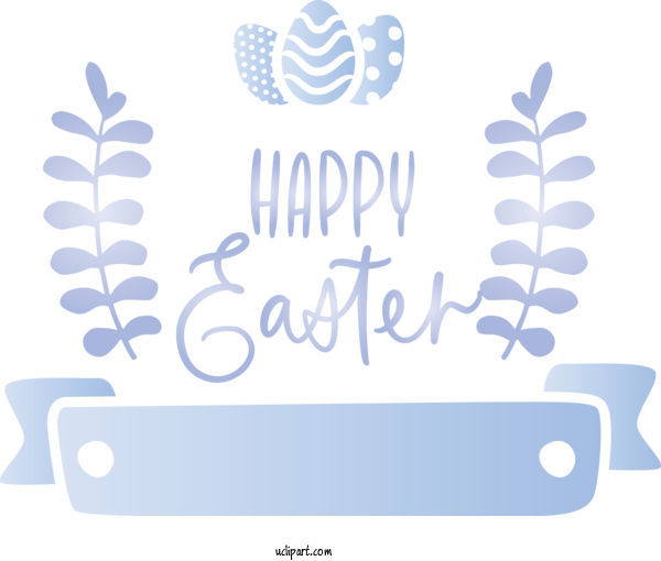 Free Easter Text Font Line For Holidays Clipart Transparent Background