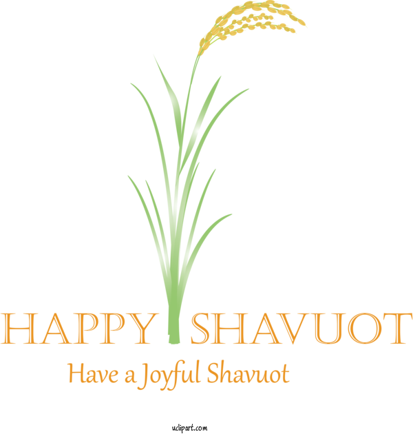 Free Holidays Plant Grass Leaf For Shavuot Clipart Transparent Background
