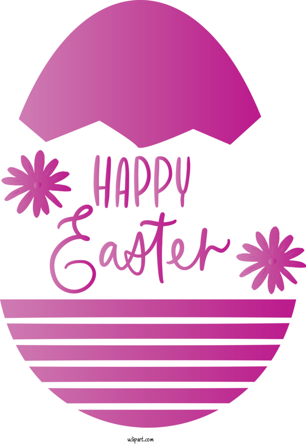 Free Easter Pink Violet Text For Holidays Clipart Transparent Background