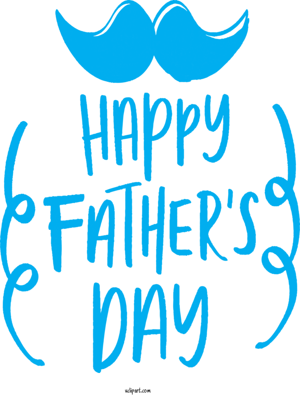 Free Holidays Text Font Line For Fathers Day Clipart Transparent Background
