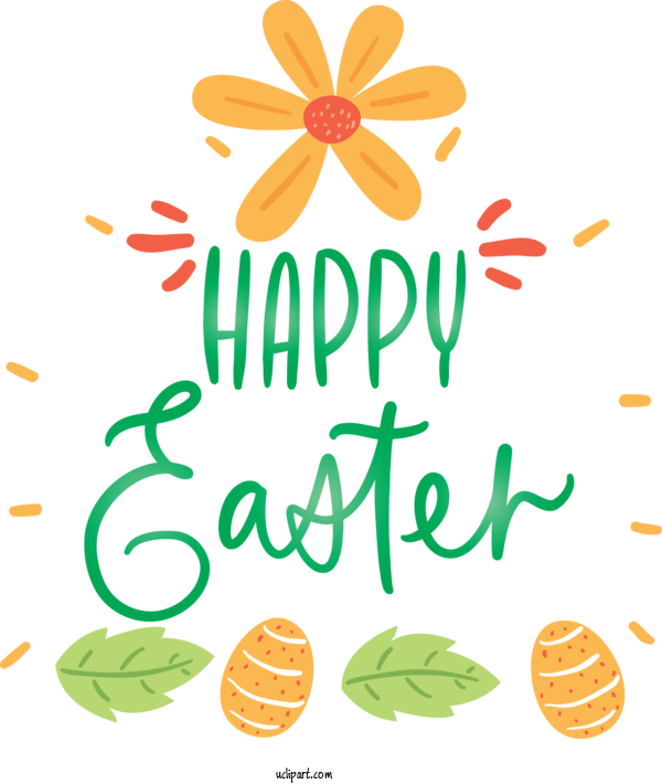 Free Holidays Leaf Text Font For Easter Clipart Transparent Background