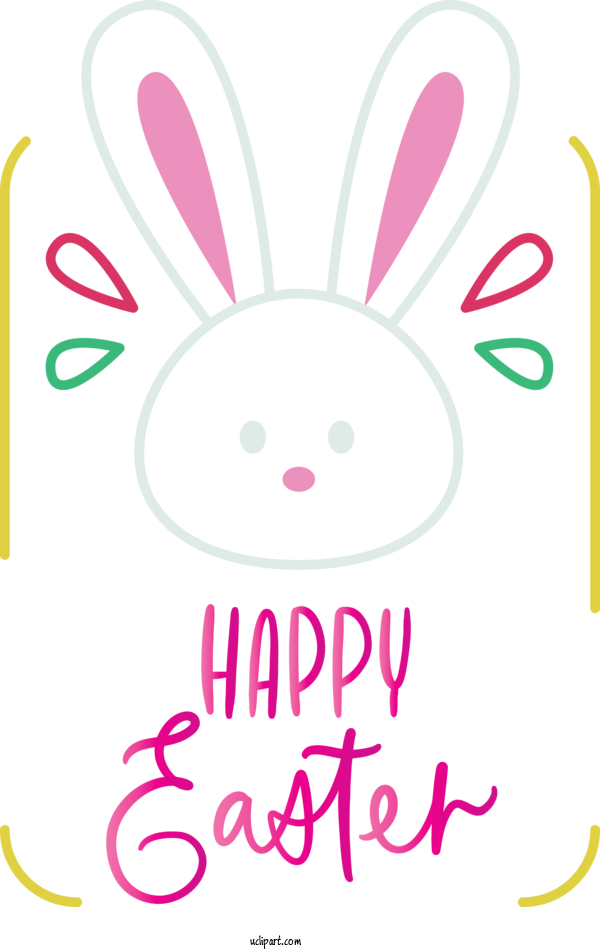 Free Easter Pink Text Font For Holidays Clipart Transparent Background