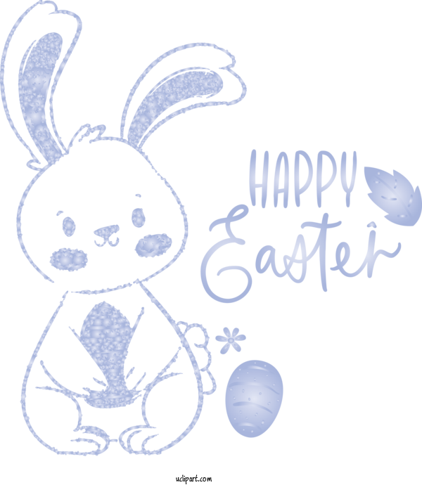 Free Holidays Text Rabbit Rabbits And Hares For Easter Clipart Transparent Background