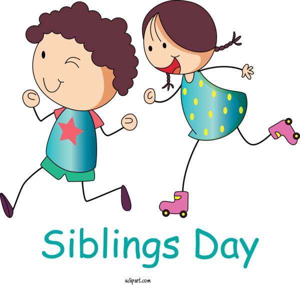 Free Holidays Cartoon Sharing Child For Siblings Day Clipart Transparent Background