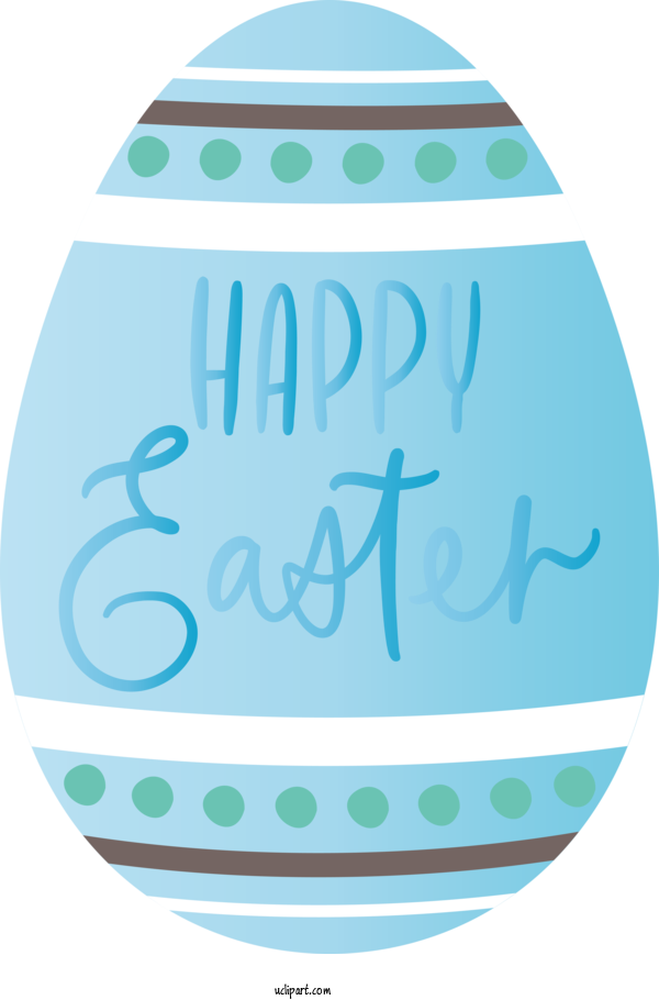 Free Easter Turquoise Aqua Tableware For Holidays Clipart Transparent Background