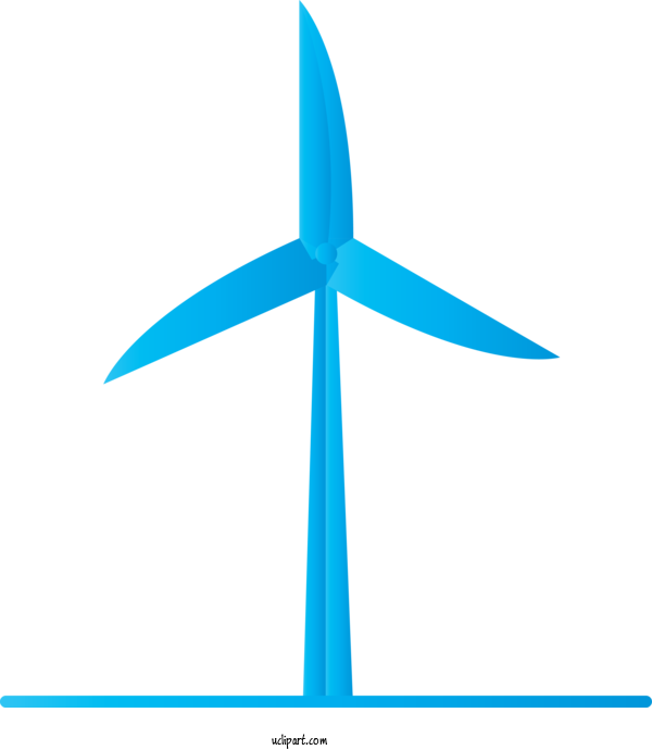 Free Holidays Wind Turbine Turquoise Wind For Earth Day Clipart Transparent Background