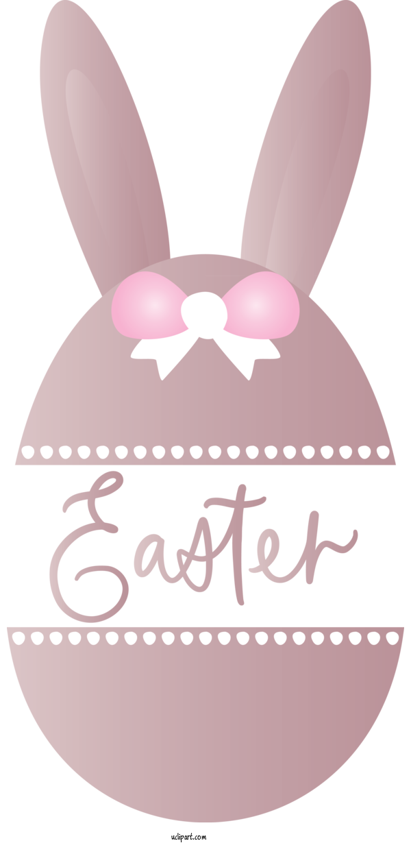 Free Easter Pink Ribbon Icing For Holidays Clipart Transparent Background