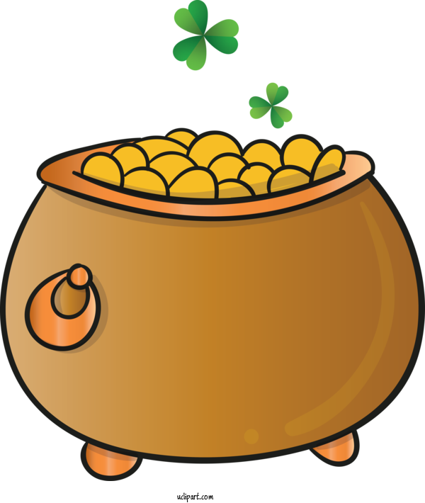 Free Holidays Yellow Legume Plant For Saint Patricks Day Clipart Transparent Background