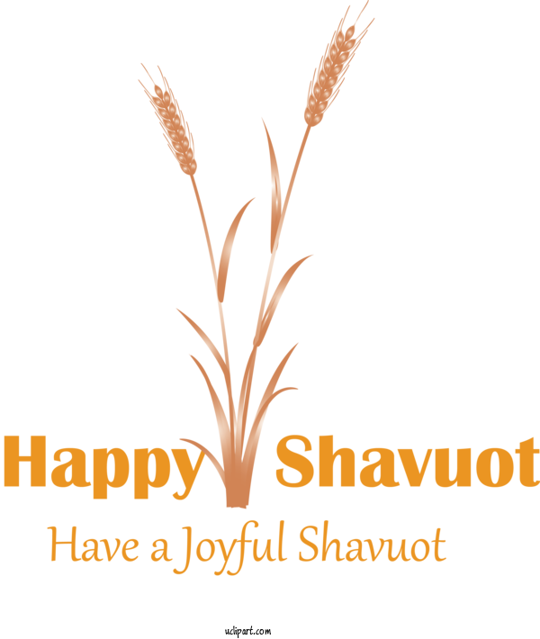 Free Holidays Text Logo Plant For Shavuot Clipart Transparent Background