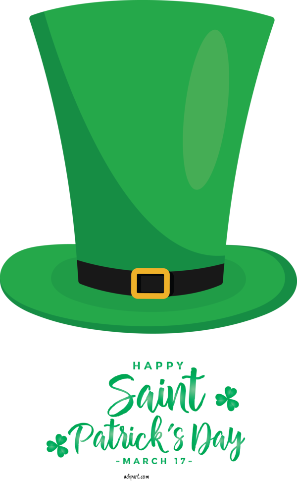 Free Holidays Green Costume Hat Costume Accessory For Saint Patricks Day Clipart Transparent Background
