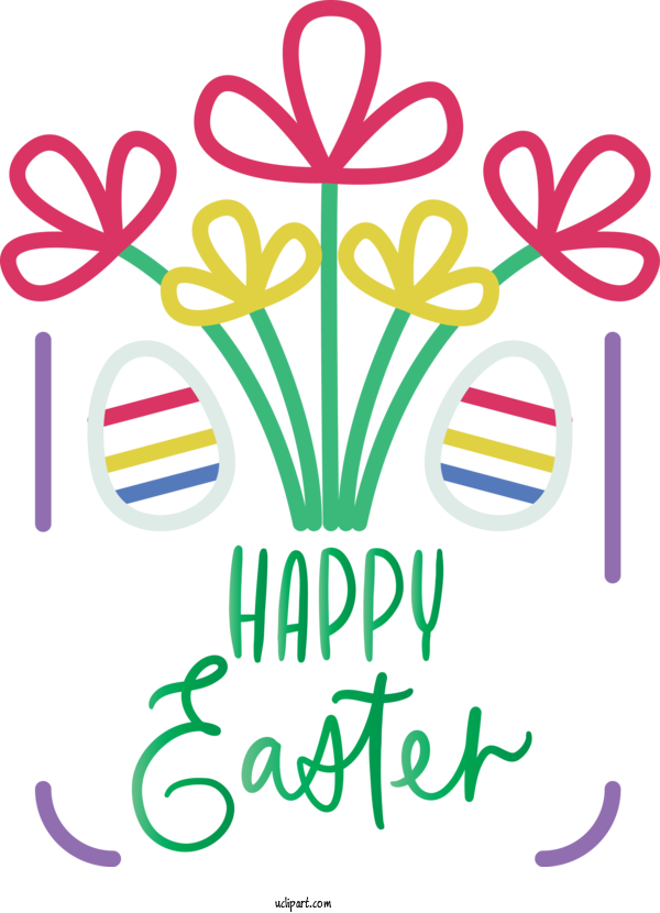Free Easter Text Green Font For Holidays Clipart Transparent Background