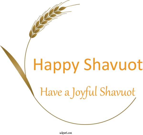 Free Holidays Text Line Grass Family For Shavuot Clipart Transparent Background