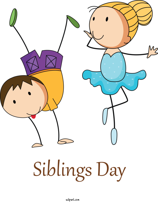 Free Holidays Cartoon Cheek Happy For Siblings Day Clipart Transparent Background