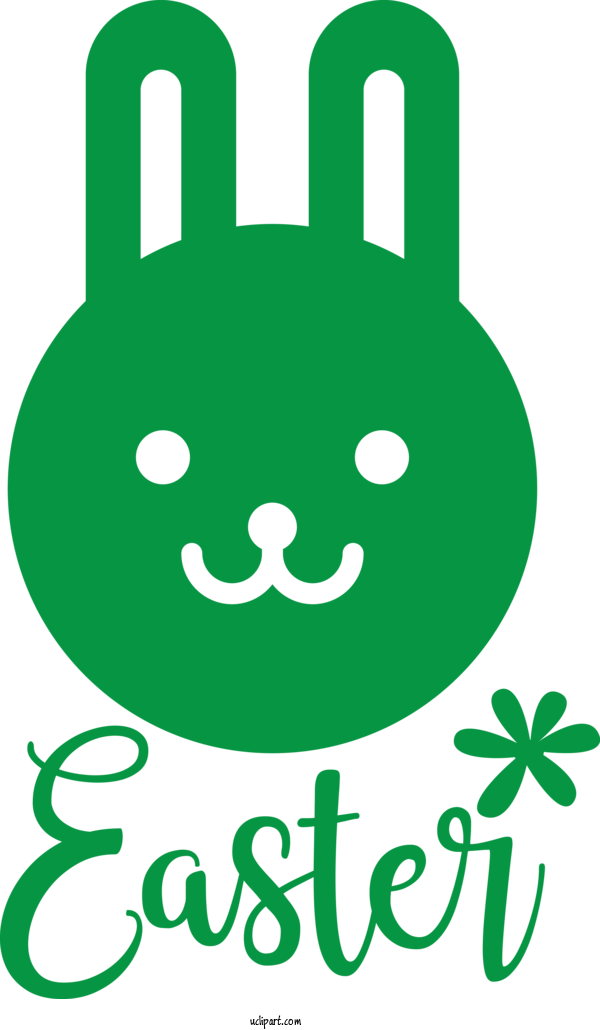 Free Holidays Green Smile Font For Easter Clipart Transparent Background